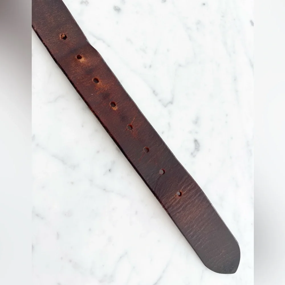 Old Navy Belt Brown Leather Belt Mens XL